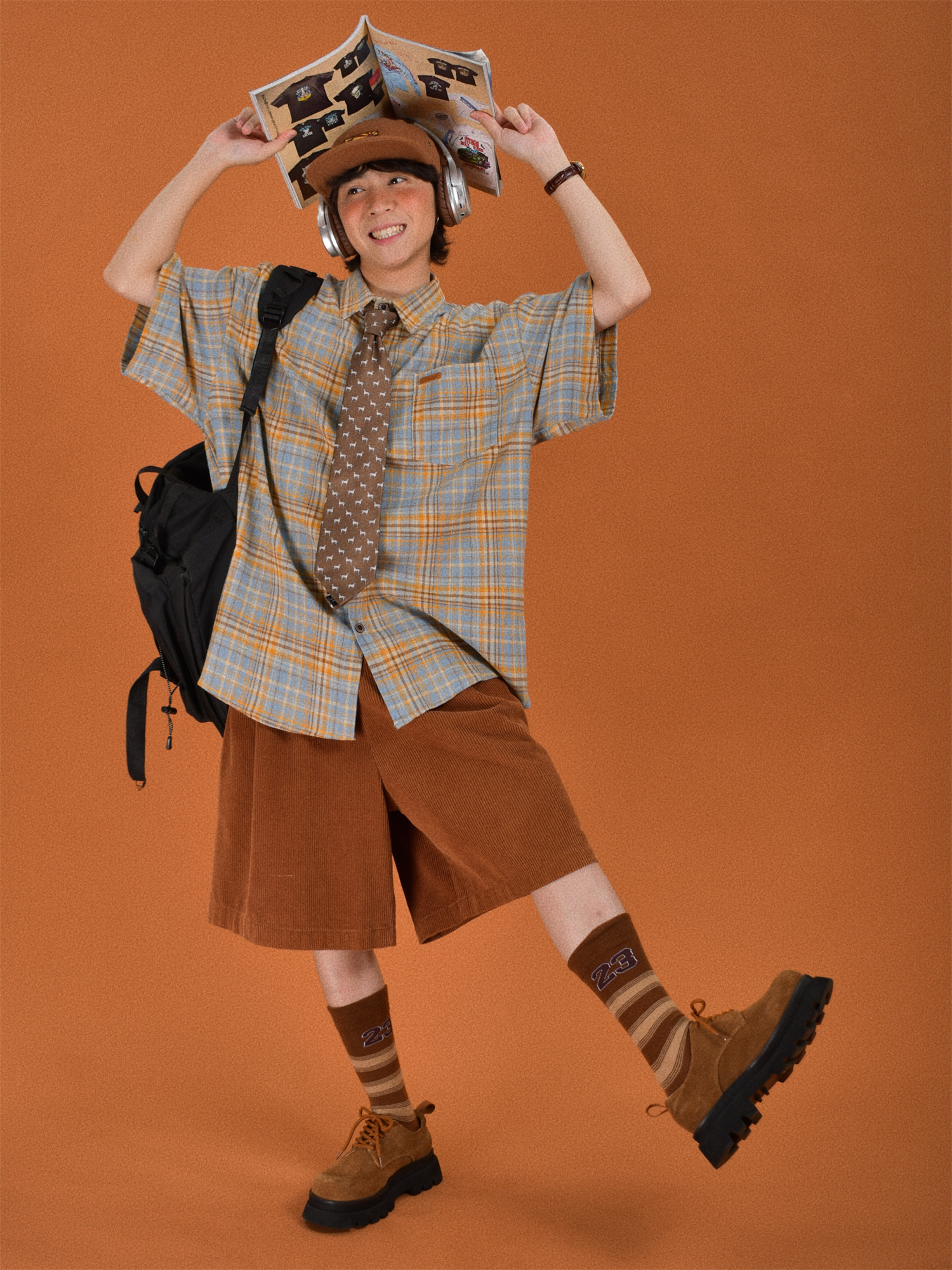 Brushed Plaid Short Sleeve Shirt for Men and Women, Casual Versatile Vintage Style, 90s Inspired Fashion, New Arrival