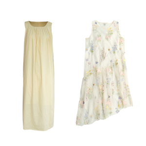 Butterfly Spirit Flower Embroidered Sleeveless Summer Dress for Women - Vintage Loose Layered Vacation Tank Dress