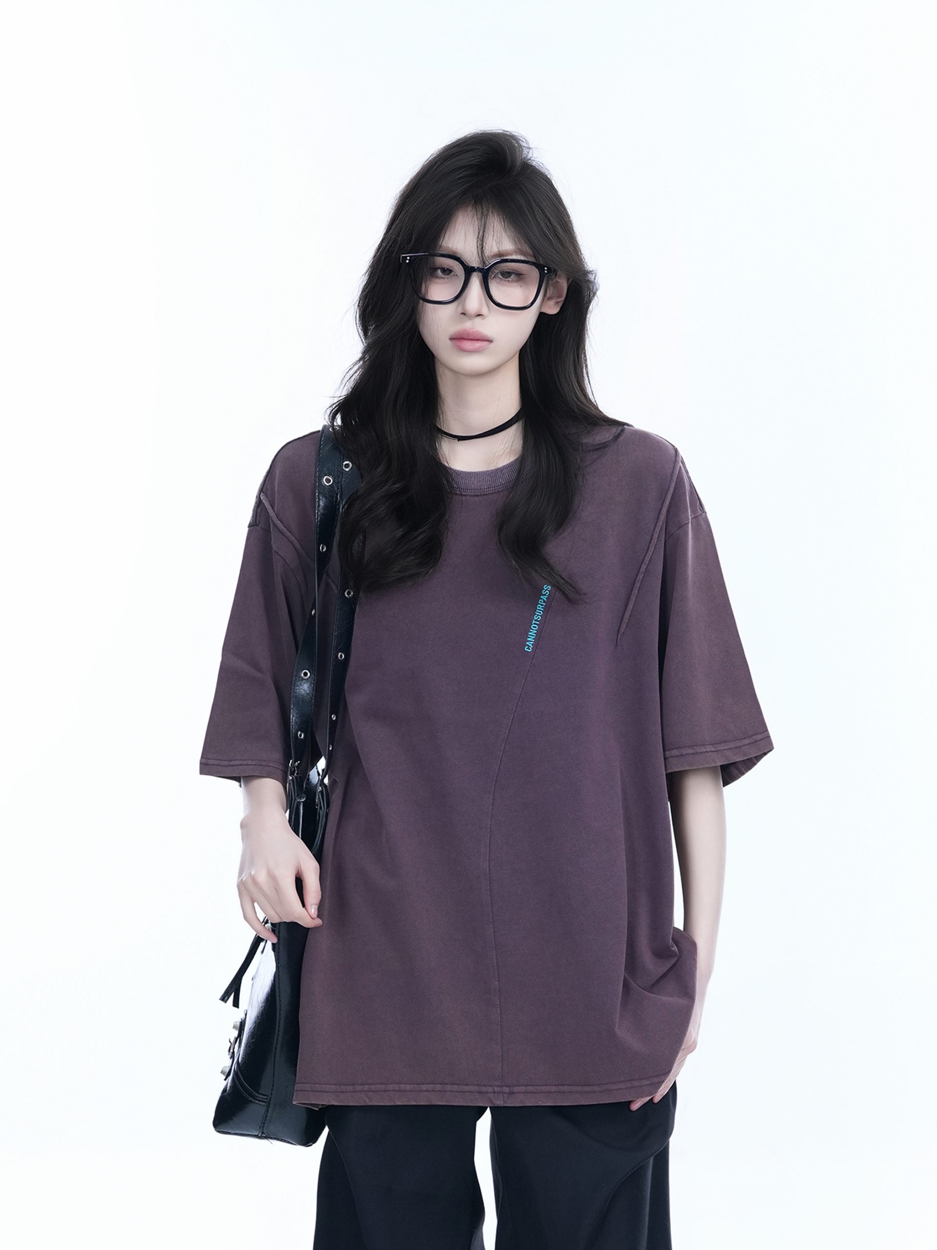 Oversized American Retro Style Short Sleeve T-Shirt for Women - "Sit and Eat Until the Mountains Are Empty" Vintage-Inspired Design Oversized American Retro Style Short Sleeve T-Shirt for Women - "Sit and Eat Until the Mountains Are Empty" Vintage-Inspired Design