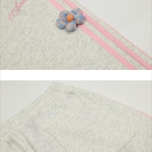 Concert Outfit 3D Flower Stripe Casual Pants