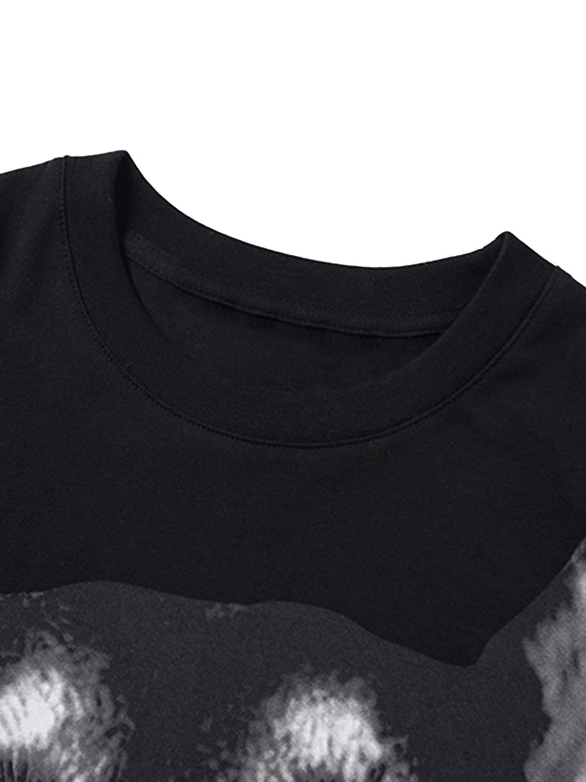 Concert Outfit 3D Printed Doberman Dog Head Hip Hop T-Shirt Concert Outfit 3D Printed Doberman Dog Head Hip Hop T-Shirt