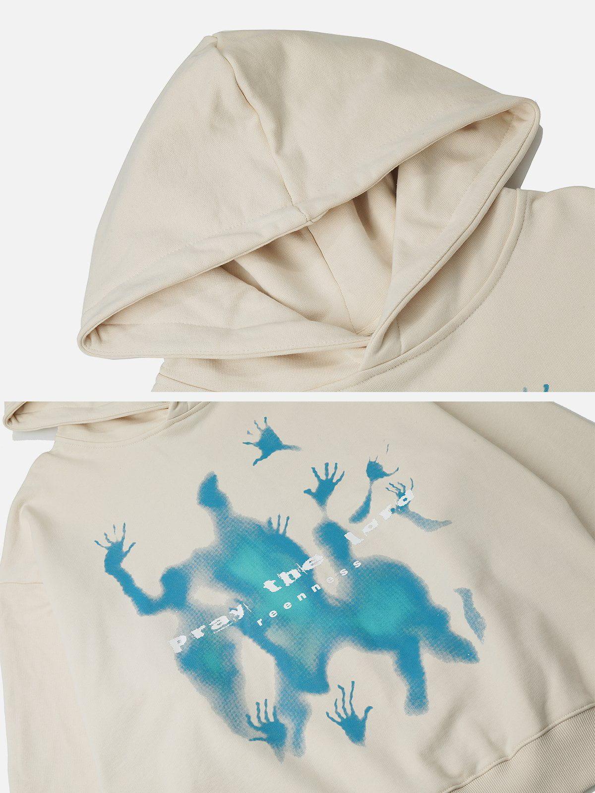 Concert Outfit Abstraction Shadow Print Hoodie Concert Outfit Abstraction Shadow Print Hoodie