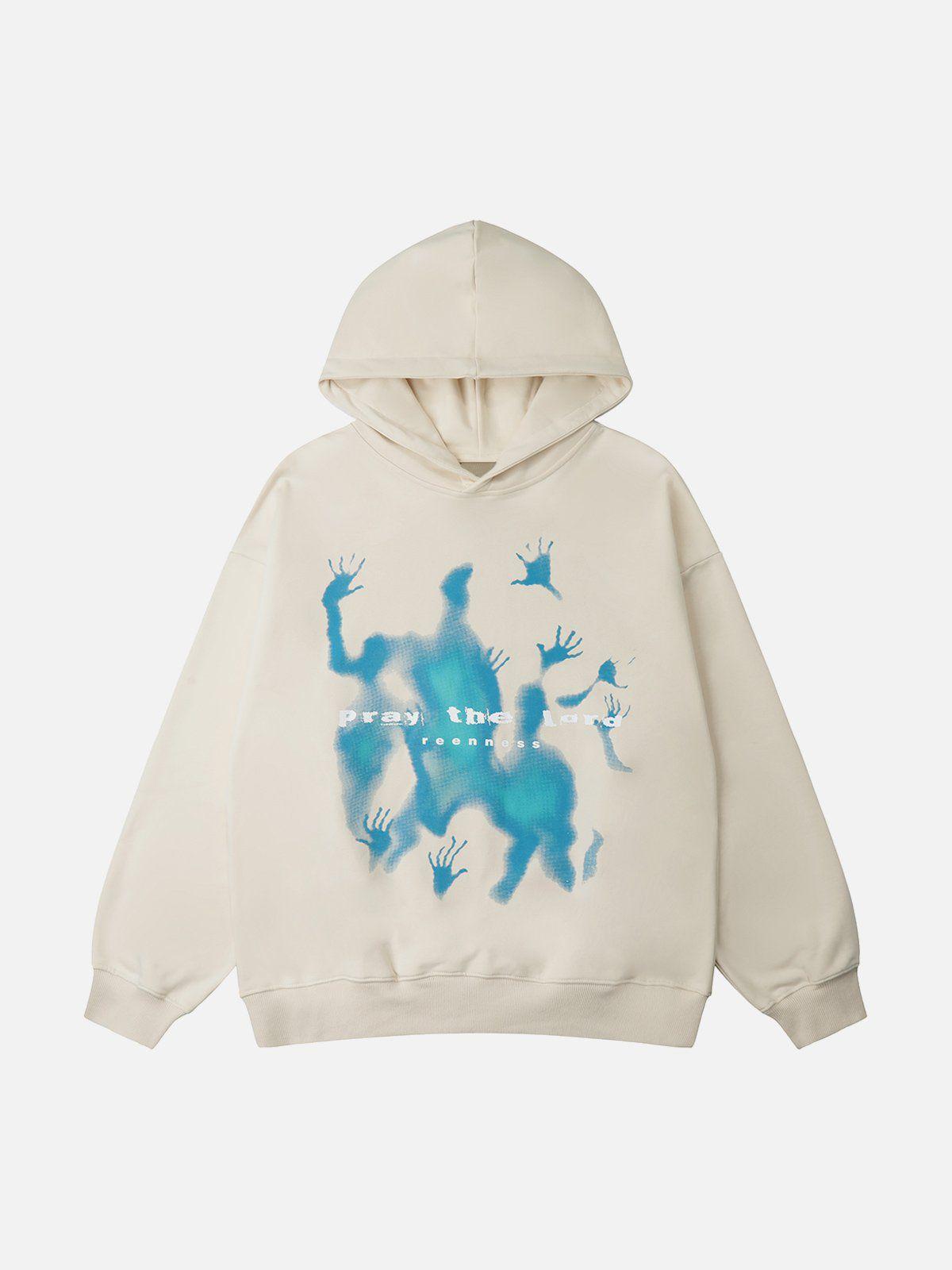 Concert Outfit Abstraction Shadow Print Hoodie Concert Outfit Abstraction Shadow Print Hoodie