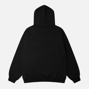 Concert Outfit Abstraction Shadow Print Hoodie