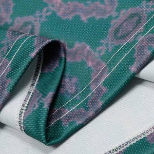 Concert Outfit Always Strive Green Patterned Jersey V-Neck T-Shirt