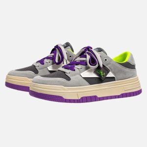 Concert Outfit American Contrasting Color Design Sneakers