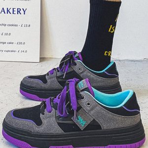 Concert Outfit American Contrasting Color Design Sneakers