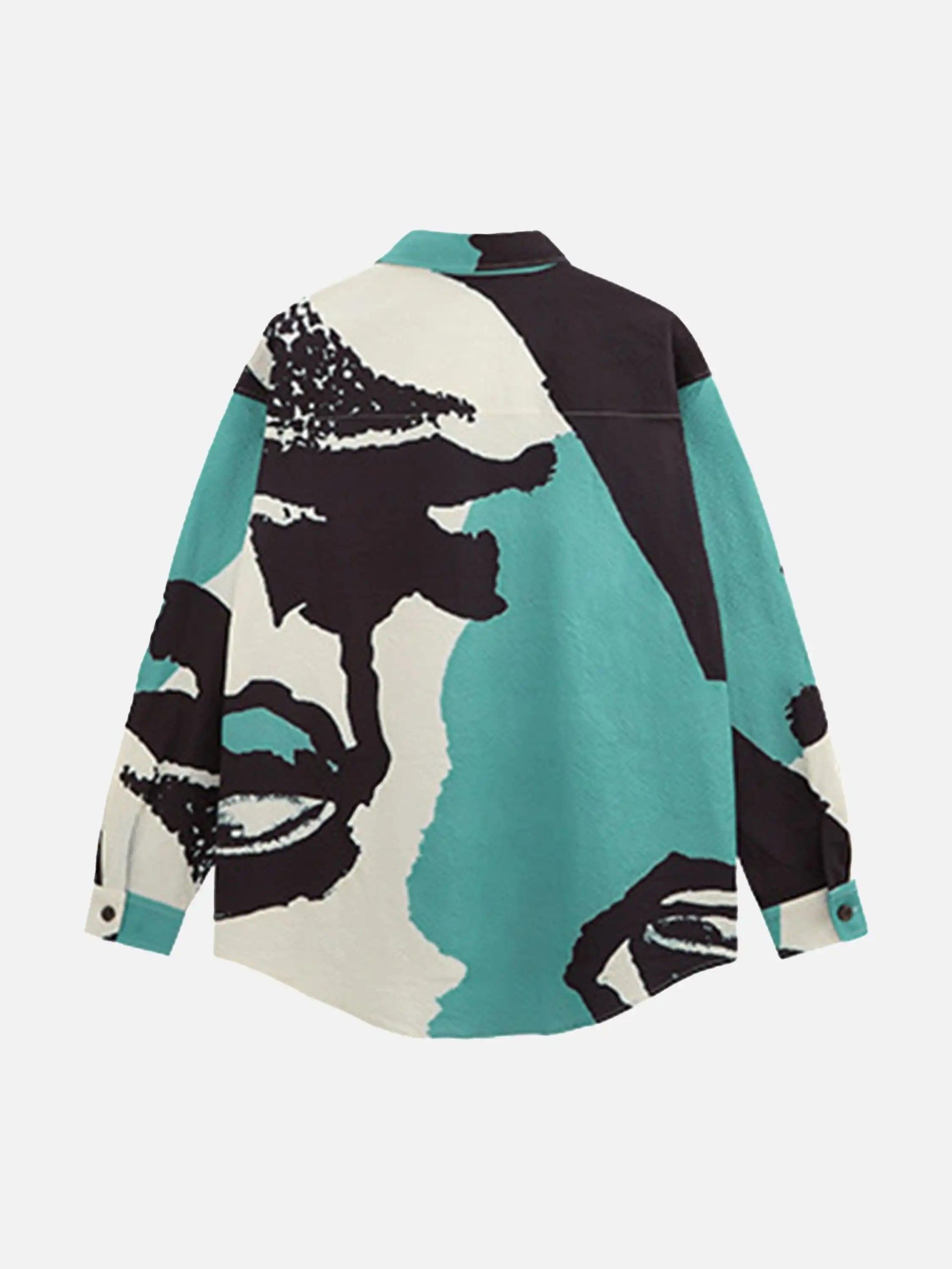 Concert Outfit American Graffiti Abstract Portrait Seersucker Shirt Concert Outfit American Graffiti Abstract Portrait Seersucker Shirt