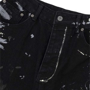 Concert Outfit American Graffiti Letter Print Jeans