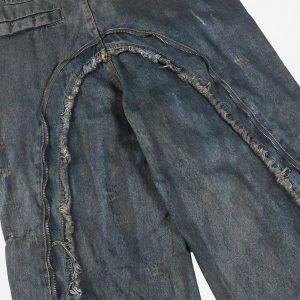 Concert Outfit American Heavy Duty Wasteland Style Work Jeans