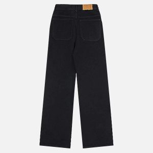 Concert Outfit American High Street Embroidered Spider Jeans