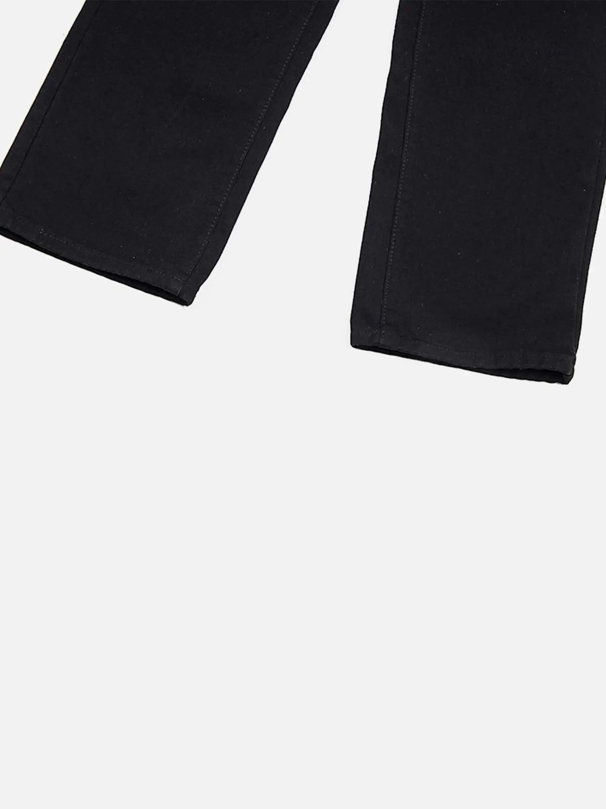 Concert Outfit American High Street Embroidered Spider Jeans Concert Outfit American High Street Embroidered Spider Jeans