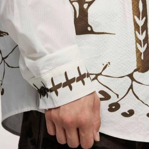 Concert Outfit American Mayan Abstract Mural Shirt