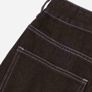 Concert Outfit American Patchwork Jeans