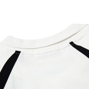 Concert Outfit American Patchwork Vintage Lapel T-Shirt