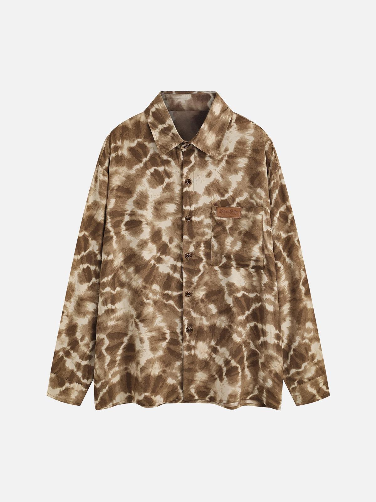 Concert Outfit American Retro All-Over Print Shirt Concert Outfit American Retro All-Over Print Shirt