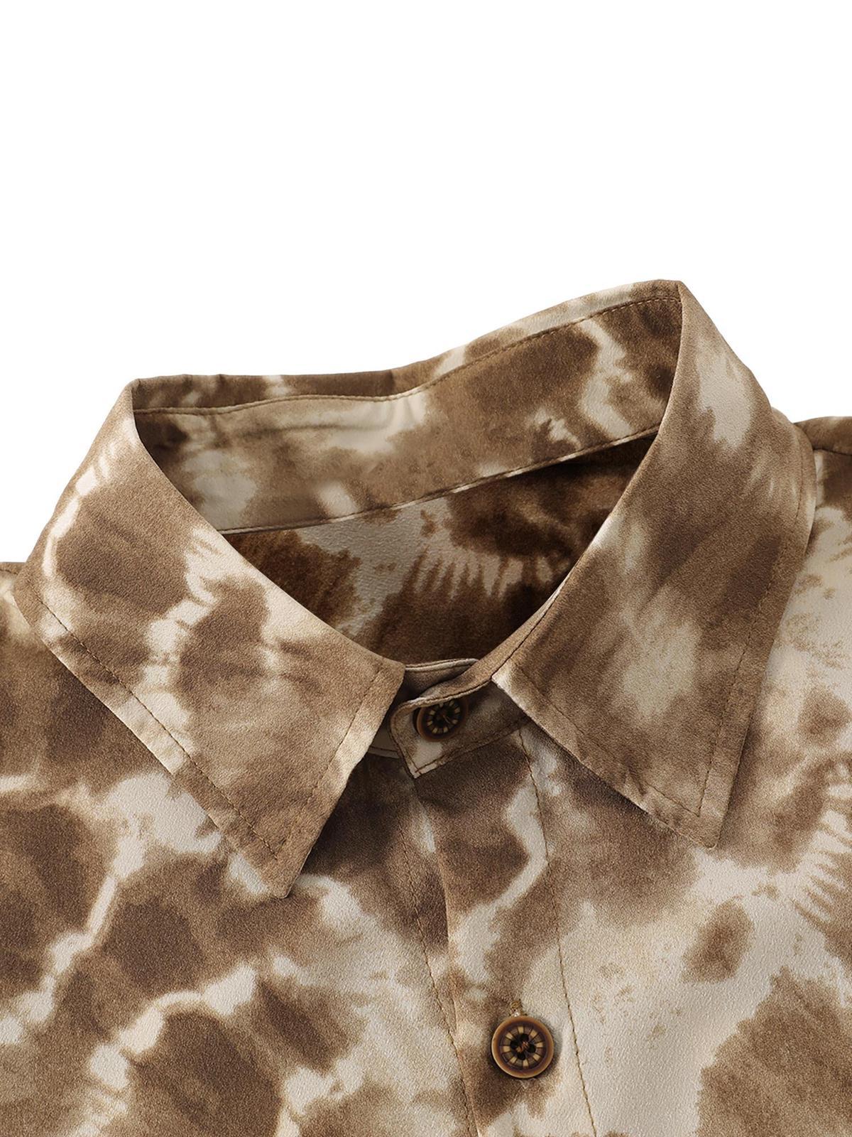 Concert Outfit American Retro All-Over Print Shirt Concert Outfit American Retro All-Over Print Shirt