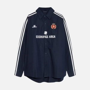 Concert Outfit American Retro College Style Lapel Long-Sleeved Shirt