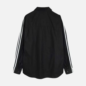 Concert Outfit American Retro College Style Lapel Long-Sleeved Shirt