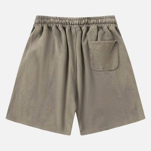 Concert Outfit American Retro Cross Cut Hole Shorts