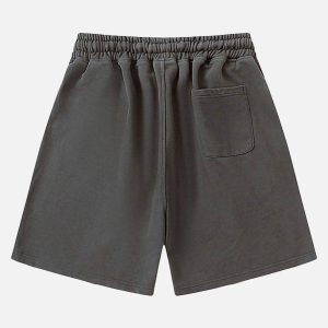 Concert Outfit American Retro Cross Cut Hole Shorts