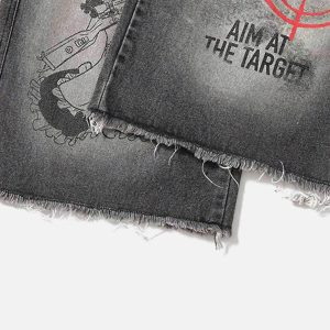 Concert Outfit American Retro Embroidered Dopamine Jeans