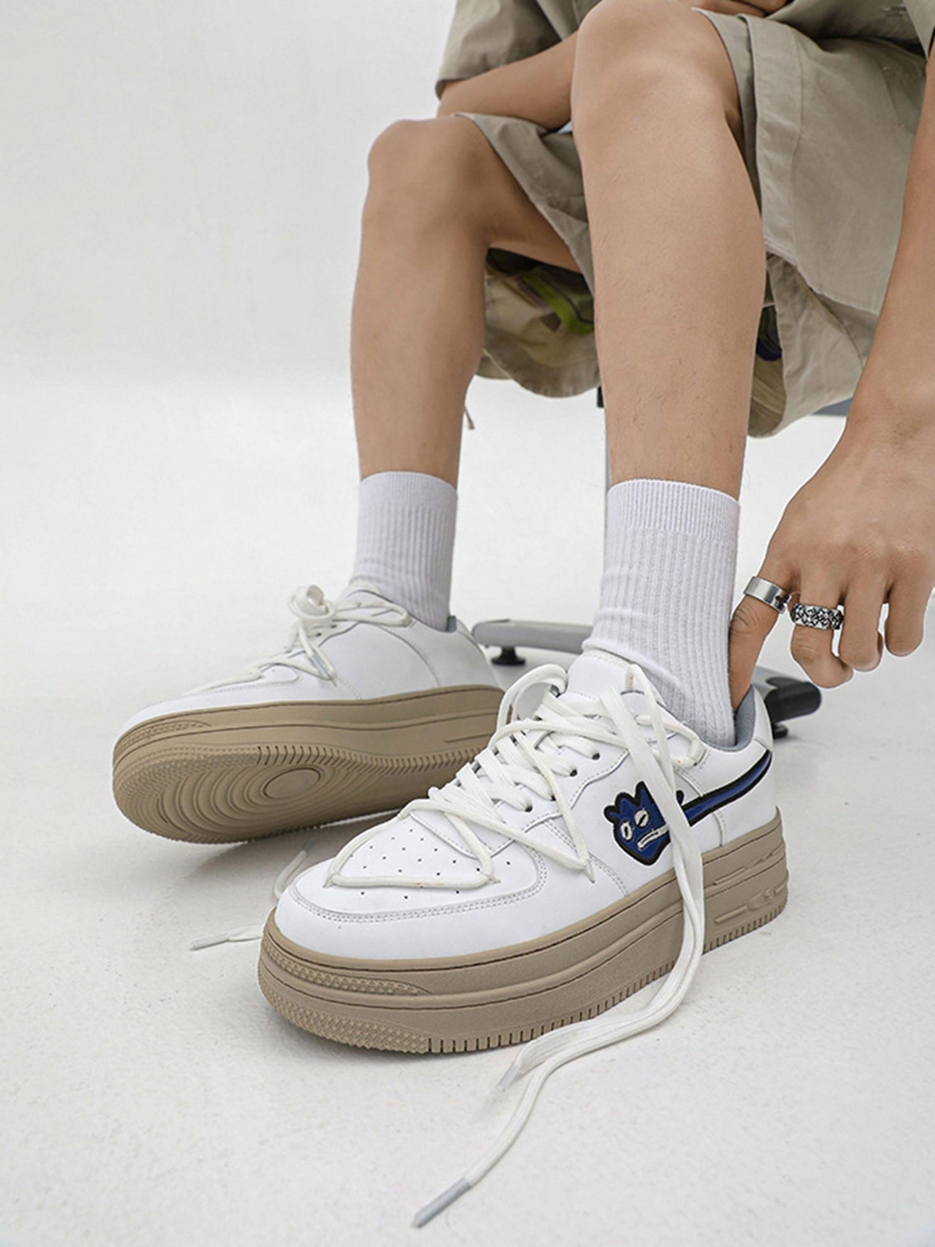 Concert Outfit American Retro Hip-Hop Monster Casual Shoes Board Shoes Concert Outfit American Retro Hip-Hop Monster Casual Shoes Board Shoes