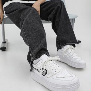 Concert Outfit American Retro Hip-Hop Monster Casual Shoes Board Shoes