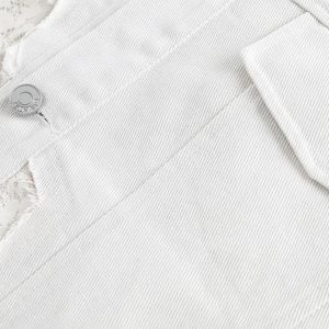 Concert Outfit American Retro Lace Patchwork Denim Jacket