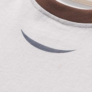 Concert Outfit American Retro Patchwork Print T-Shirt