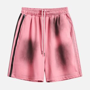 Concert Outfit American Retro Spray Paint Casual Shorts