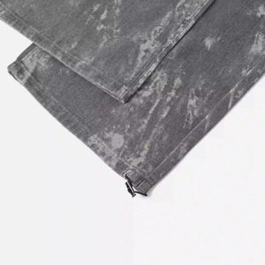 Concert Outfit American Retro Style Multi-Pocket Overalls