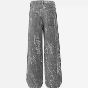 Concert Outfit American Retro Style Multi-Pocket Overalls