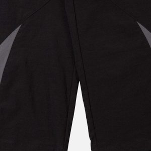 Concert Outfit American Street Fashion Splicing Design Casual Sports Pants