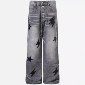 Concert Outfit American Street Lightning Straight Jeans