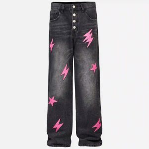 Concert Outfit American Street Lightning Straight Jeans