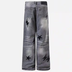 Concert Outfit American Street Lightning Straight Jeans