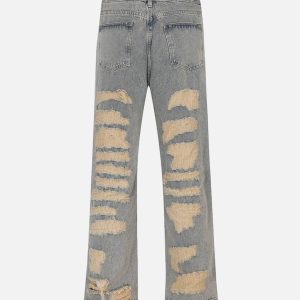 Concert Outfit American Street Ripped Jeans