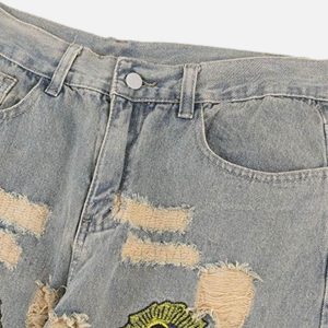 Concert Outfit American Street Ripped Jeans