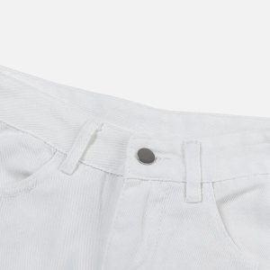 Concert Outfit American Street Style Patch Jeans