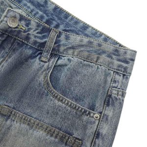 Concert Outfit American Street Style Washed Distressed Shorts