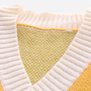 Concert Outfit American Style Graffiti Love Sweater Vest