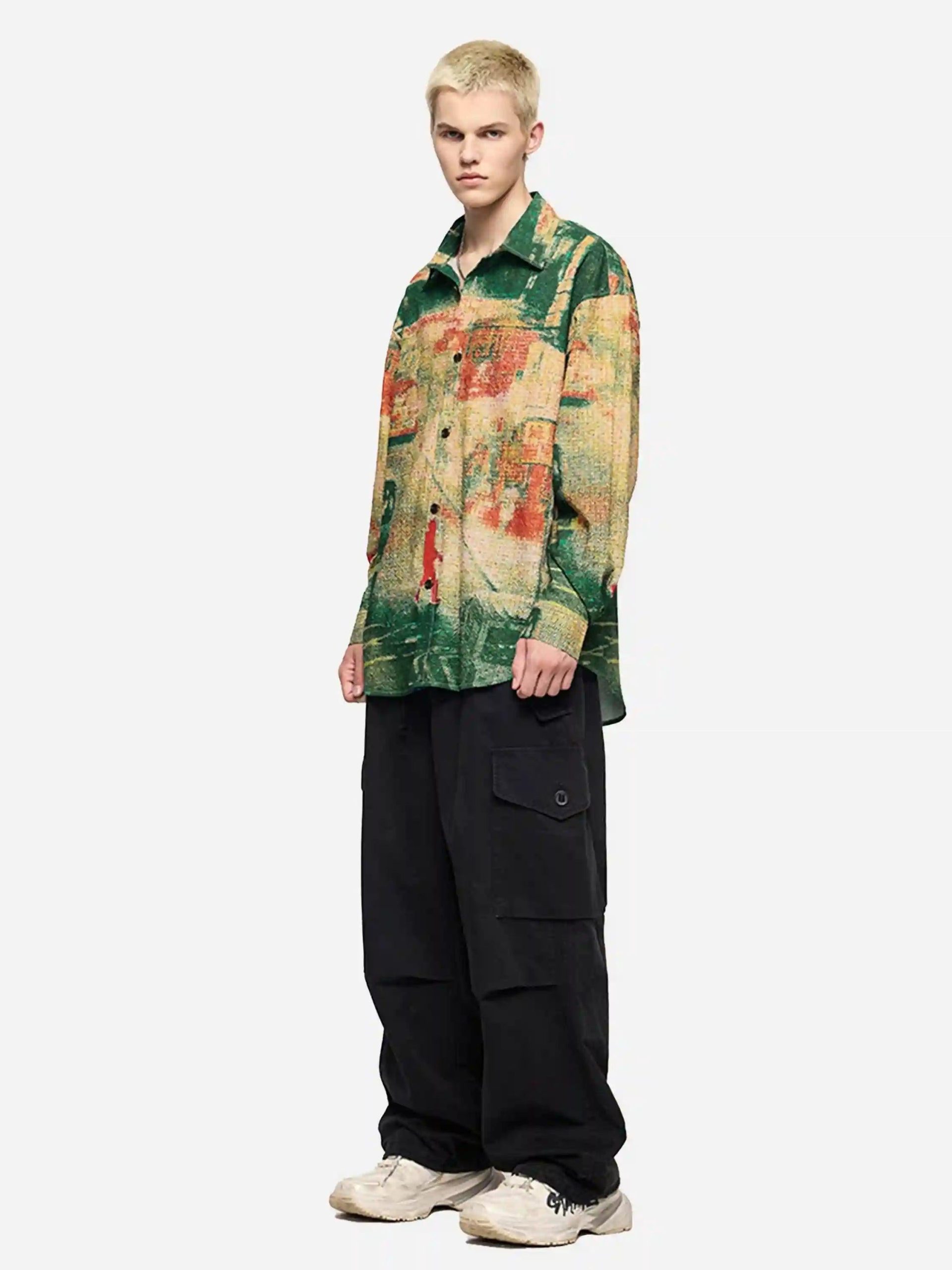 Concert Outfit American Thermal Imaging Seersucker Shirt Concert Outfit American Thermal Imaging Seersucker Shirt