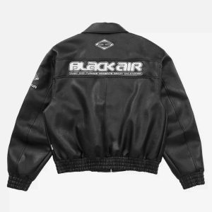 Concert Outfit American Vintage Street PU Leather Jacket