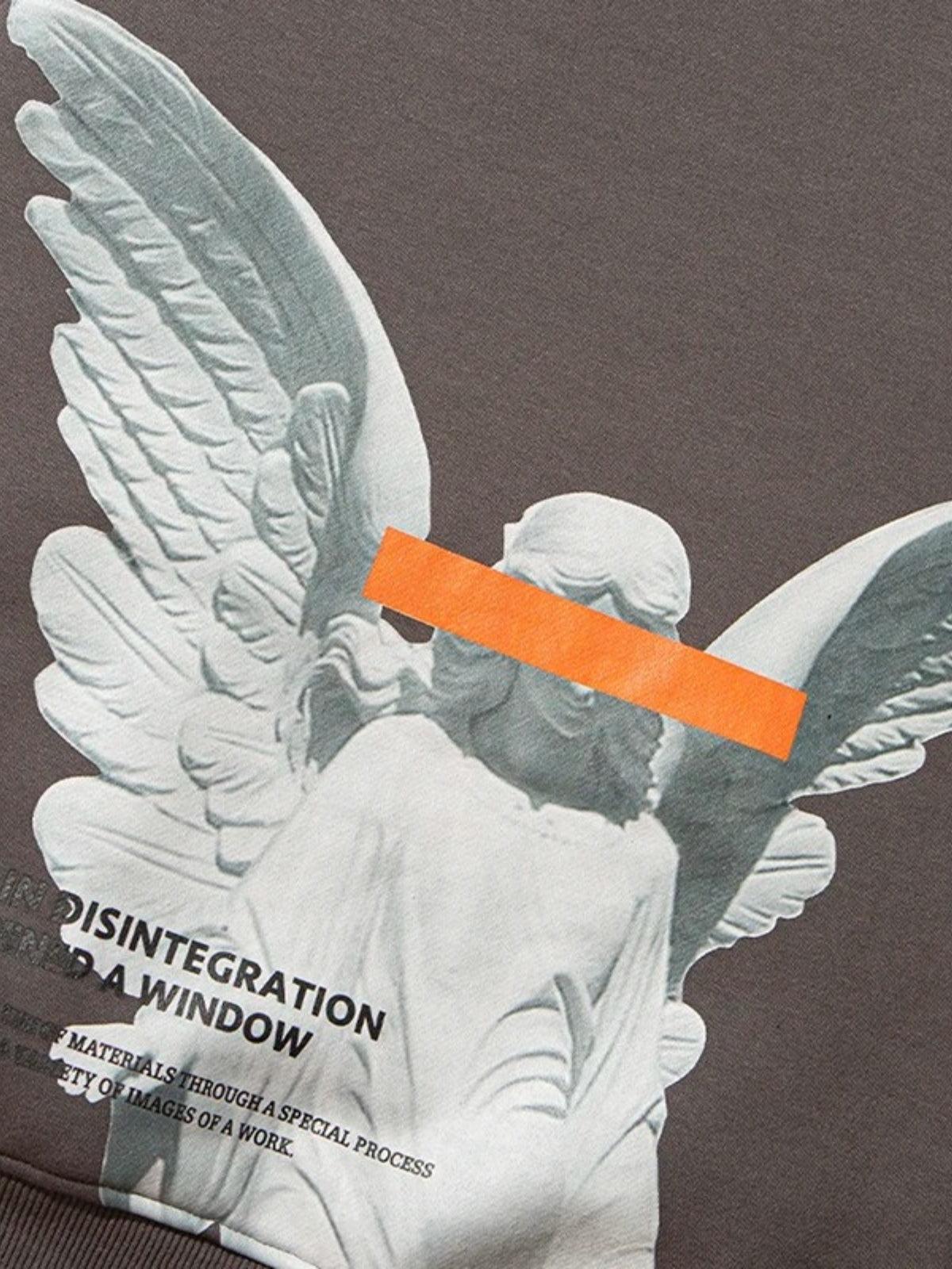 Concert Outfit Angel God Print Hoodie Concert Outfit Angel God Print Hoodie