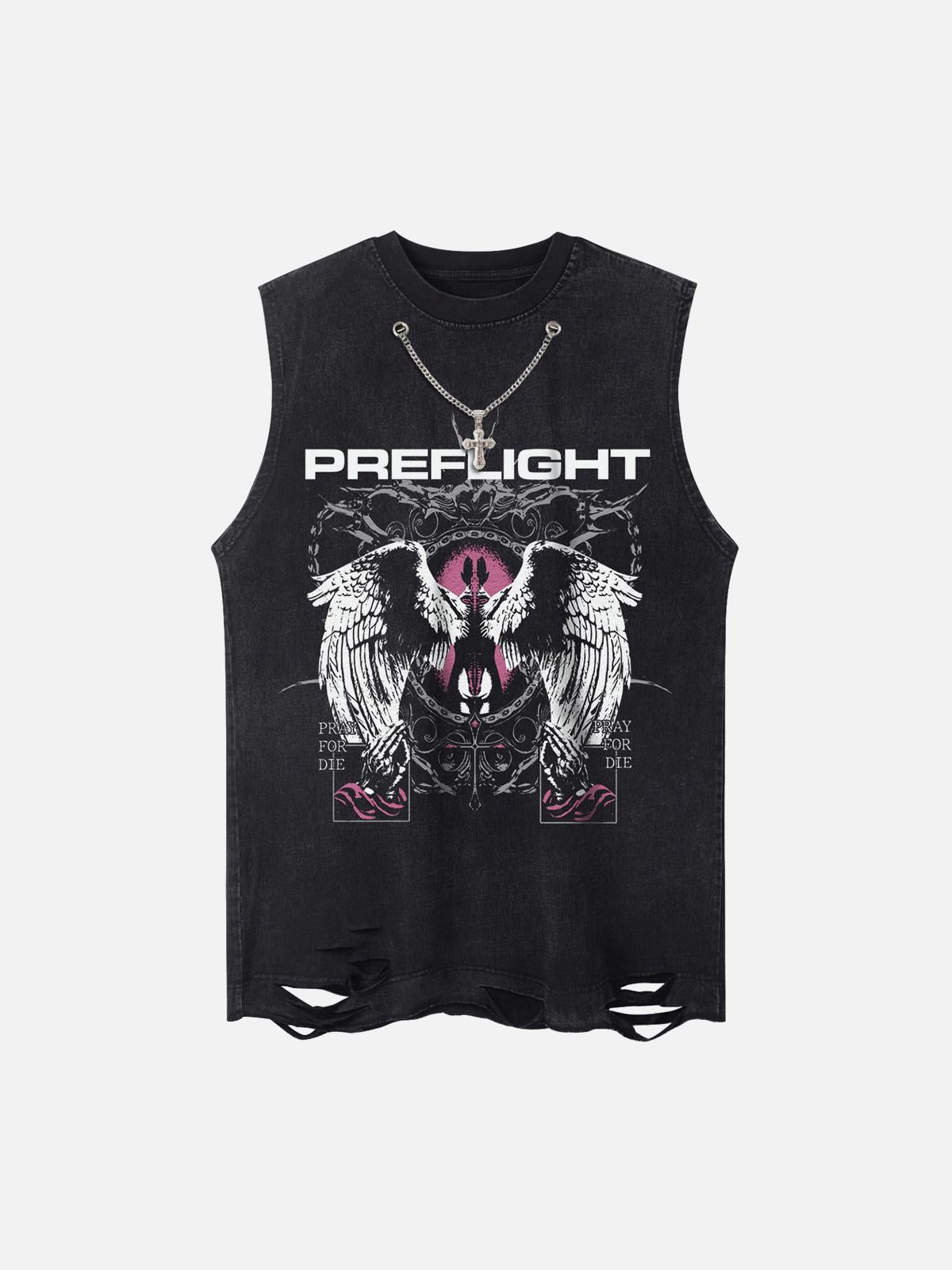 Concert Outfit Angel Wings Street Rap Vest Concert Outfit Angel Wings Street Rap Vest