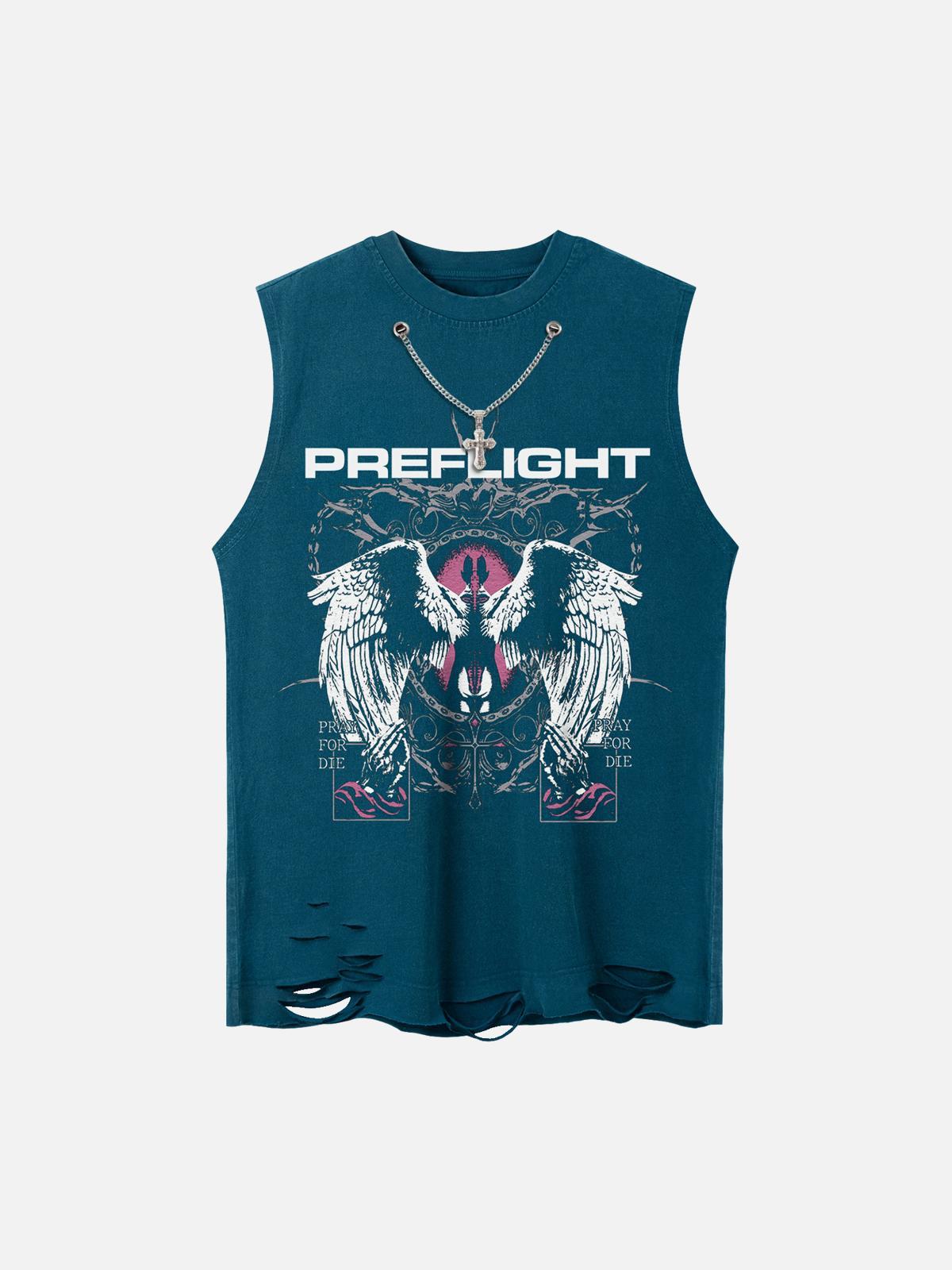 Concert Outfit Angel Wings Street Rap Vest Concert Outfit Angel Wings Street Rap Vest