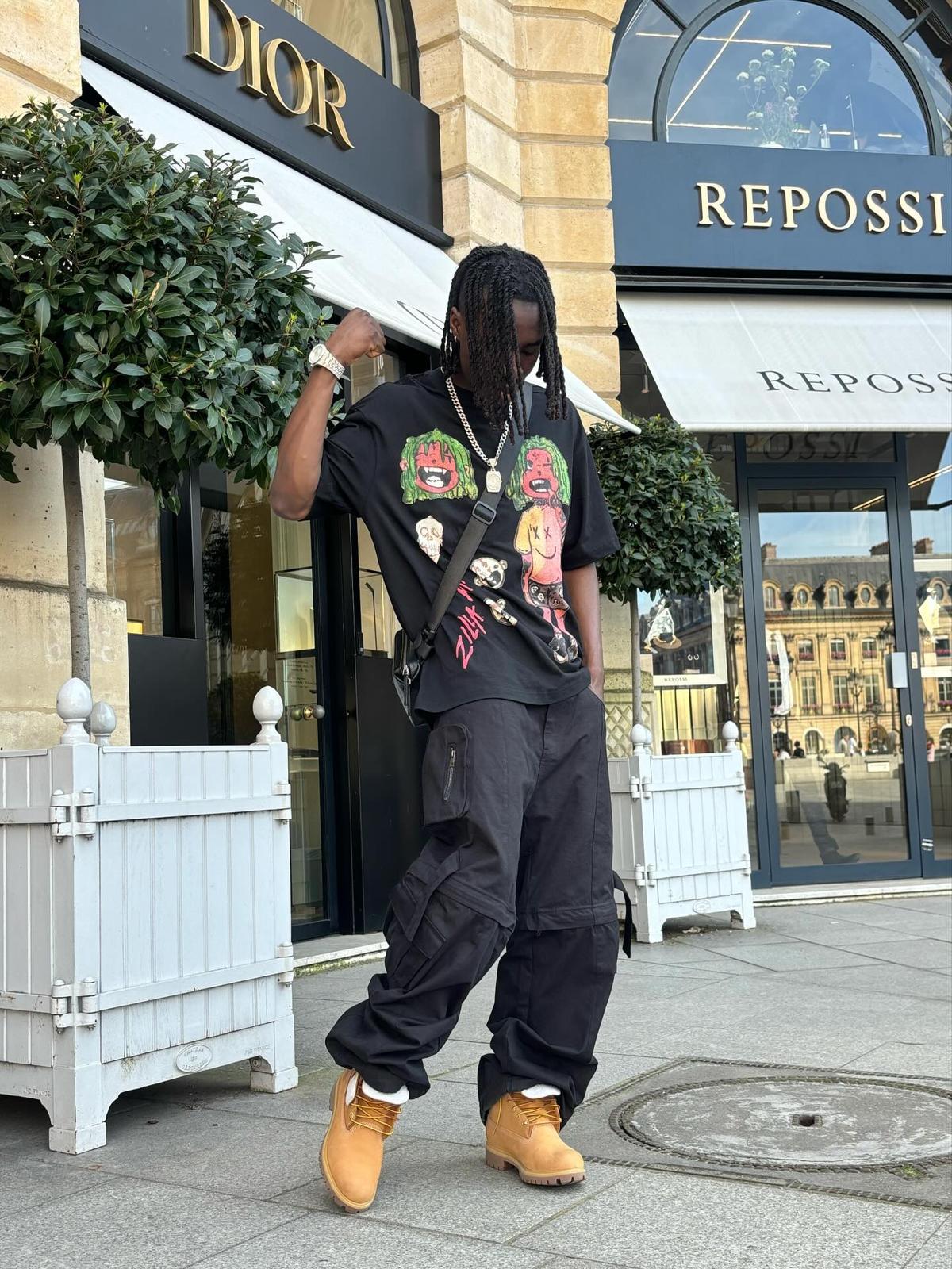 Concert Outfit Anime Character Printed T-Shirt Concert Outfit Anime Character Printed T-Shirt