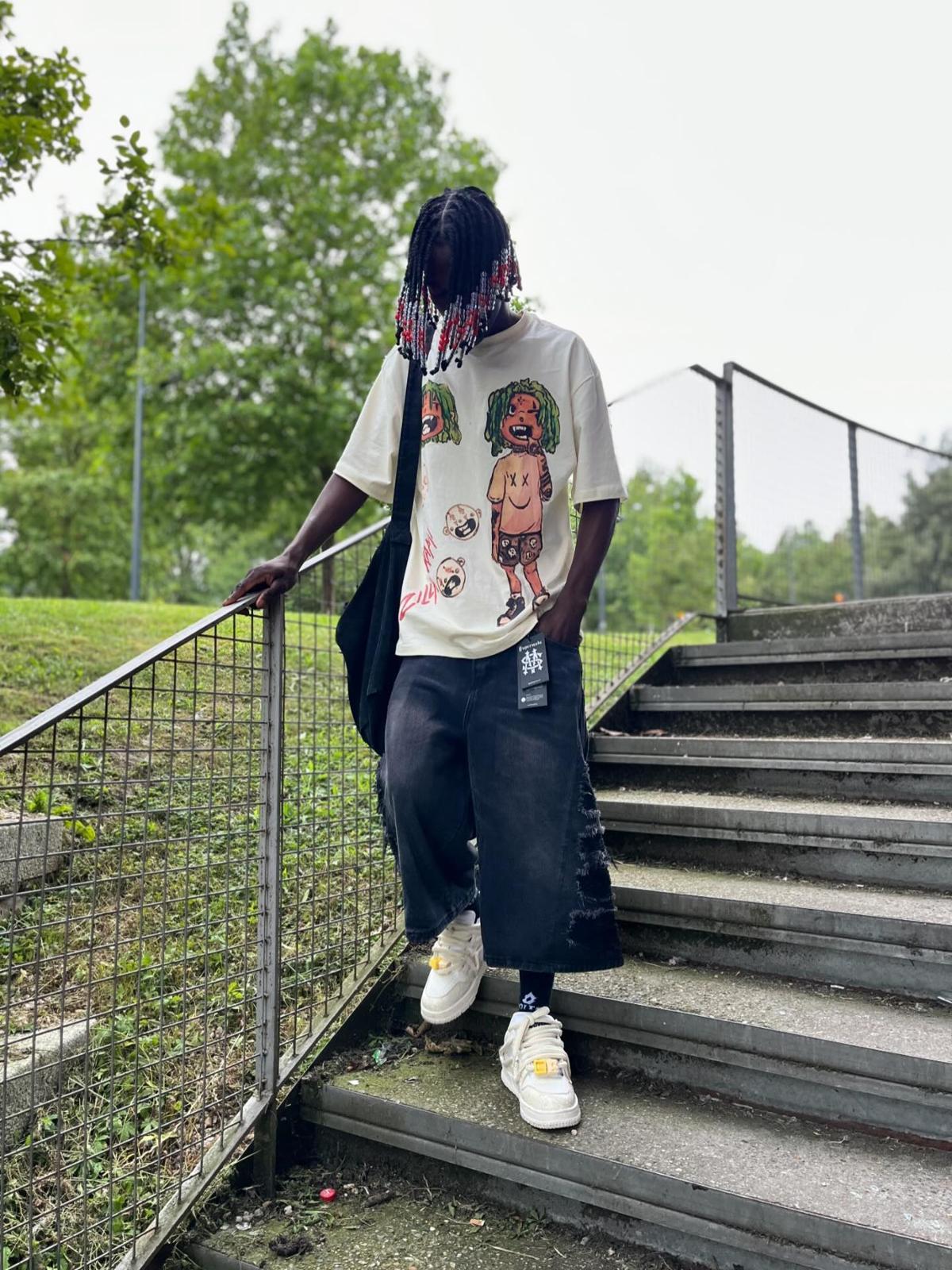 Concert Outfit Anime Character Printed T-Shirt Concert Outfit Anime Character Printed T-Shirt