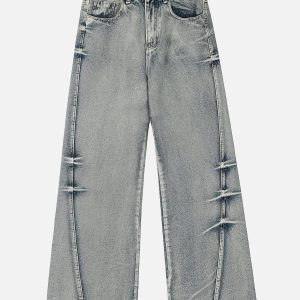 Concert Outfit Arc-Stitched Washed Jeans
